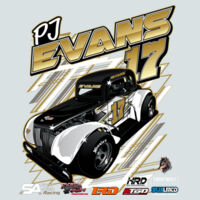 PJ Evans Fan T-Shirt - Sport Wick ® Fleece Hooded Pullover Design