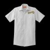 Short Sleeve Striped Industrial Work Shirt Thumbnail