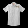 Short Sleeve Striped Industrial Work Shirt Thumbnail