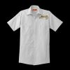 Short Sleeve Striped Industrial Work Shirt Thumbnail