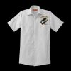 Short Sleeve Striped Industrial Work Shirt Thumbnail