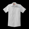 Short Sleeve Striped Industrial Work Shirt Thumbnail
