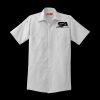 Short Sleeve Striped Industrial Work Shirt Thumbnail